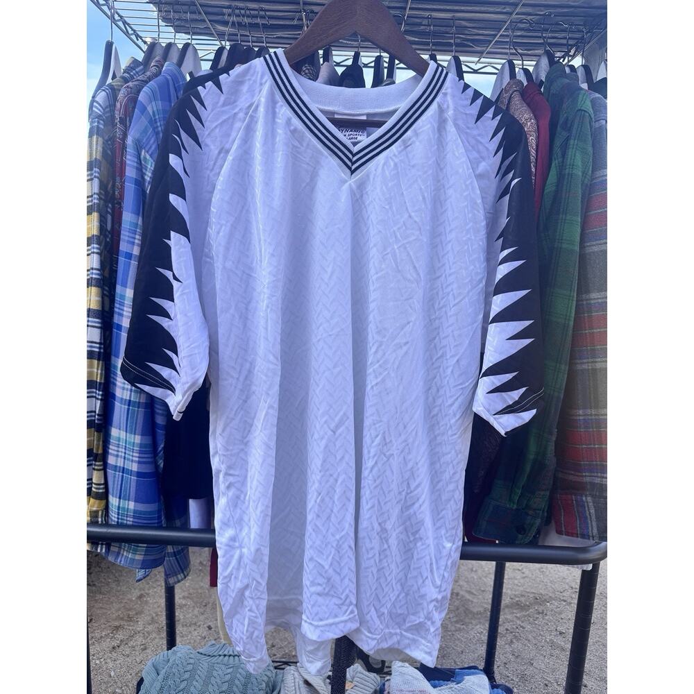 DYNAMIC Athletic Practice Shirt XL Men's White Soccer Track & Field Made in USA